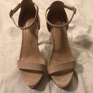 Aldo Nude Patent Leather Heels